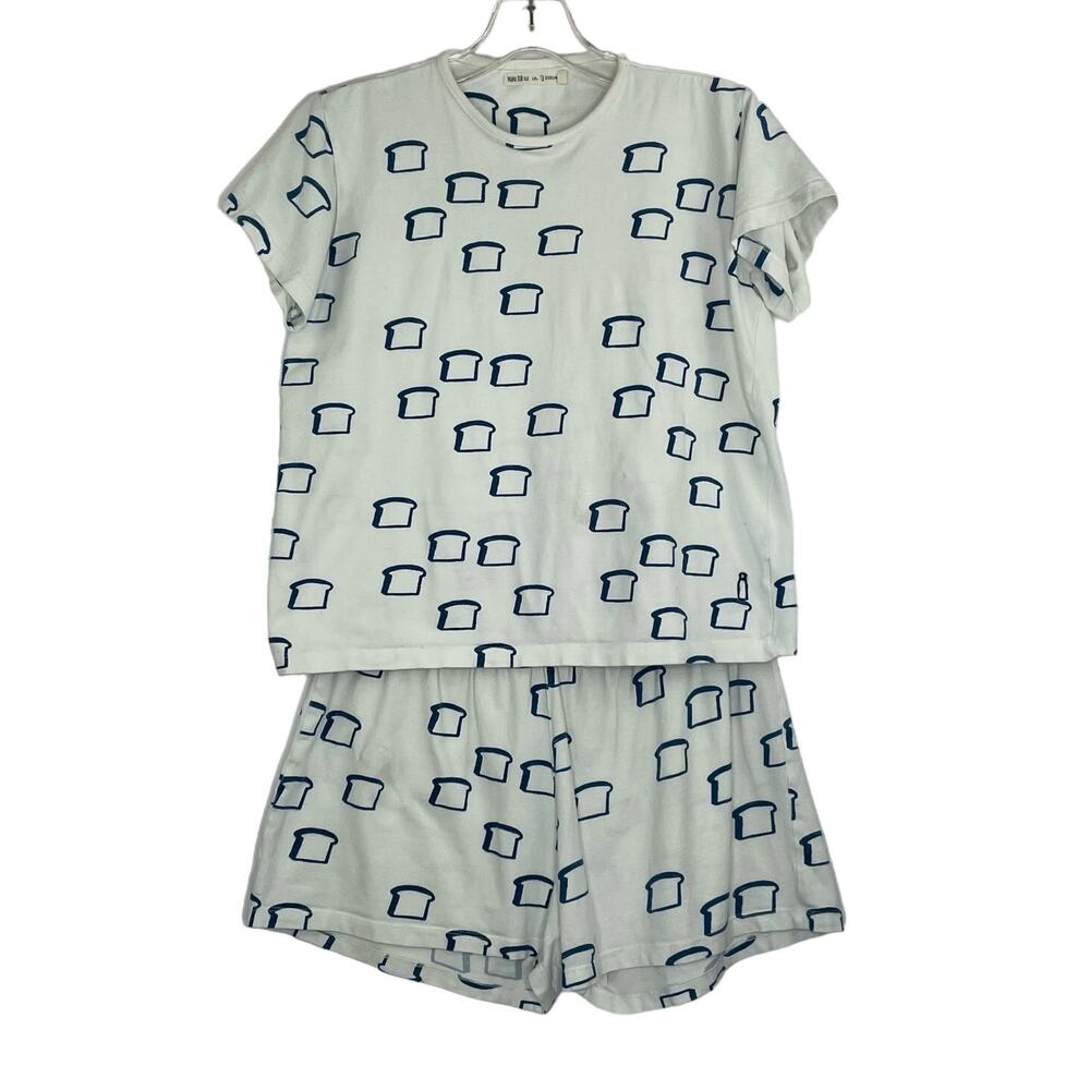 Mama Van VIJF en Eskimo pajama set toast bread print size 14 Belgium